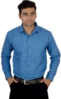 Studio Nexx Men's Solid Formal Blue Shirt