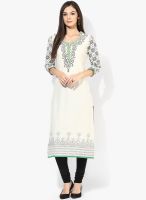 Stylet Green embroidered Kurti