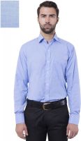 Tag & Trend Men's Solid Formal Blue Shirt