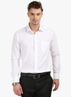 Thisrupt White Solid Slim Fit Formal Shirt