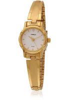 Timex B806 Golden/White Analog Watch