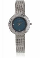 Timex H401 Silver/Blue Analog Watch