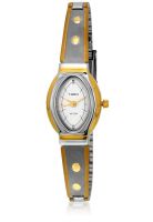 Timex JW14 Golden/Silver Analog Watch
