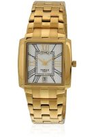 Timex Kl11 Golden/White Analog Watch