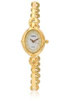 Timex Lk19 Golden/White Analog Watch