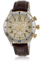 Timex T2M705 Brown/Cream Chronograph Watch
