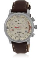 Timex T49818 Brown/Beige Analog Watch