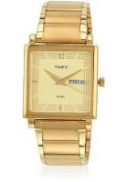 Timex TI000T217 Golden Analog Watch