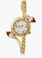 Timex Ti000n80500-Sor Golden/White Analog Watch