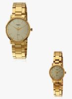 Timex Tw00pr196 Golden/Golden Analog Watch