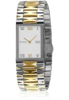 Titan Edge Nd1296Bm01 Gold/White Analog Watch