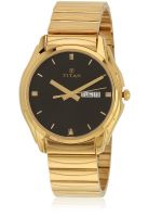 Titan Karishma Nd1578Ym06 Gold/Black Analog Watch