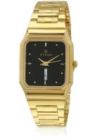 Titan Ne161Ym35 Gold/Black Analog Watch