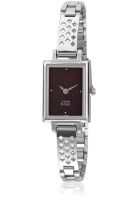 Titan Ne2496Sm03 Silver/Purple Analog Watch