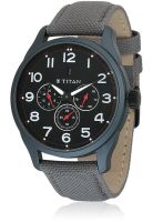 Titan Purple 9479AF04J Black/Black Analog Watch