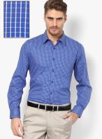 Turtle Checks Blue Formal Shirt