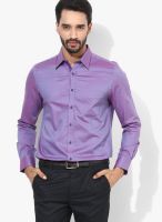 Turtle Solid Purple Formal Shirt