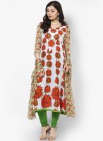 Vedic Red Printed Kurta