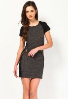 Vero Moda Grey Color Blocked Dress