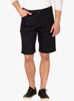 Wilkins & Tuscany Solid Navy Blue Shorts