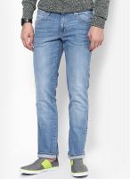 Wrangler Light Blue Low Rise Regular Fit Jeans