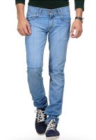 Yepme Blue Solid Regular Fit Jeans