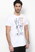 s.Oliver White Round Neck T-Shirt