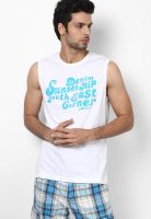s.Oliver White Round Neck T-Shirt