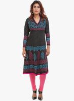 Aamii Black Printed Kurta