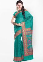 Aesha Green Printed Saree