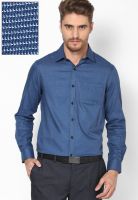 Arrow Navy Blue Slim Fit Formal Shirt