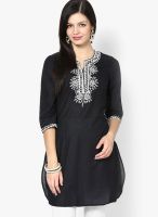 Biba Black Embroidered Kurtas