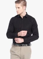 Black Coffee Black Slim Fit Formal Shirt