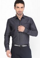 Black Coffee Solid Dark Grey Formal Shirt