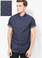 Blue Saint Blue Casual Shirt