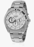 CITIZEN An8010-55A Silver/White Chronograph Watch