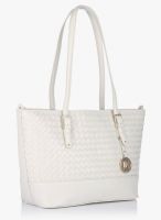 Da Milano Off White Leather Handbag