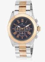 Daniel Klein Dk10211-10 Two Tone/Blue Analog Watch