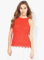 Dorothy Perkins Red Colored Solid Top