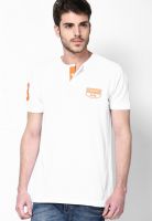 FREECULTR White Solid Henley T-Shirts