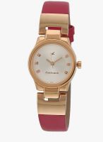 Fastrack 6114Wl01 Pink/Silver Analog Watch