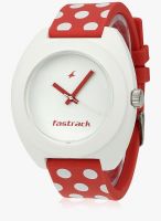 Fastrack 9952Pp13J Red/White Analog Watch