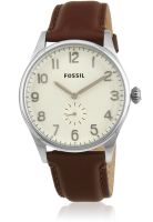 Fossil Fs4851 Brown/Cream Analog Watch