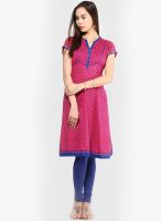 G Cotton Fuchsia Kurta