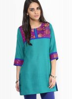 G Cotton Green Kurti