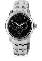 Giordano P124-11 Silver/Black Analog Watch