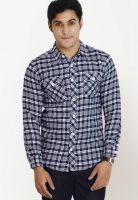 Globus Checks Blue Casual Shirt