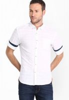 Highlander Solid White Casual Shirt