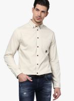 Jack & Jones Beige Casual Shirt