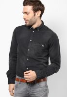 Jack & Jones Black Slim Fit Casual Shirt